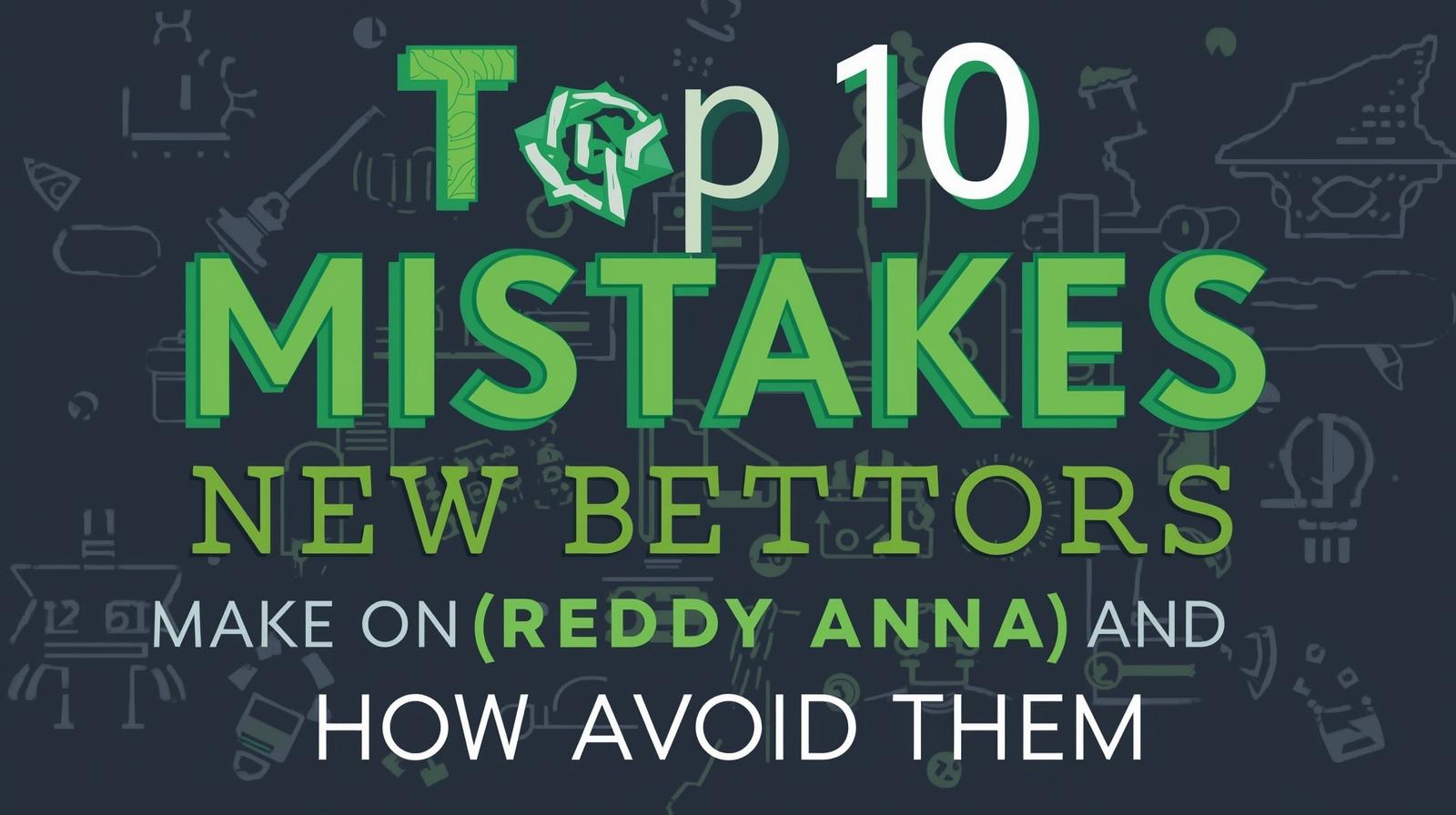 Top 10 Mistakes New Bettors Make on Reddy Anna (And How to Avoid Them)